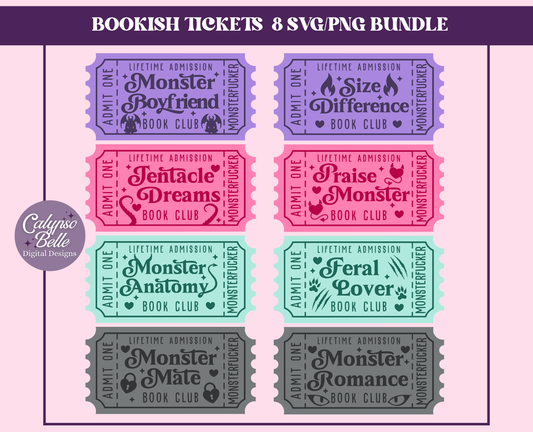 Monster Romance Trope Tickets Bundle, Bookish Bundle