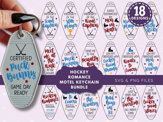 Hockey Romance Motel Keychain Bundle, Bookish Bundle