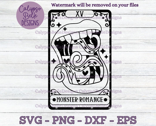 Monster Romance Tarot Card Design