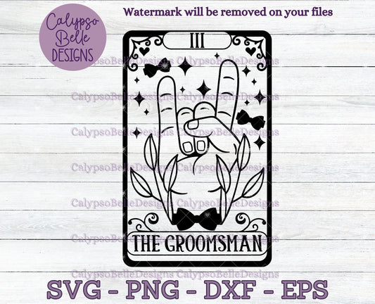 The Groomsman Tarot Card Design, Wedding Design