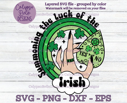 Summoning the Luck of the Irish, Ouija, Planchette, St Patrick's Day Design