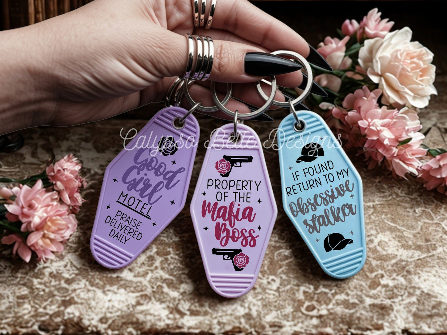 Dark Romance Motel Keychain Bundle, Bookish Bundle