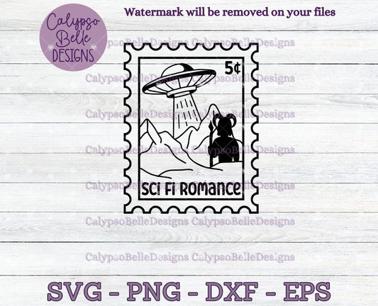 Sci Fi Romance, Trope Stamps, Bookish Stamps, Bookish Design