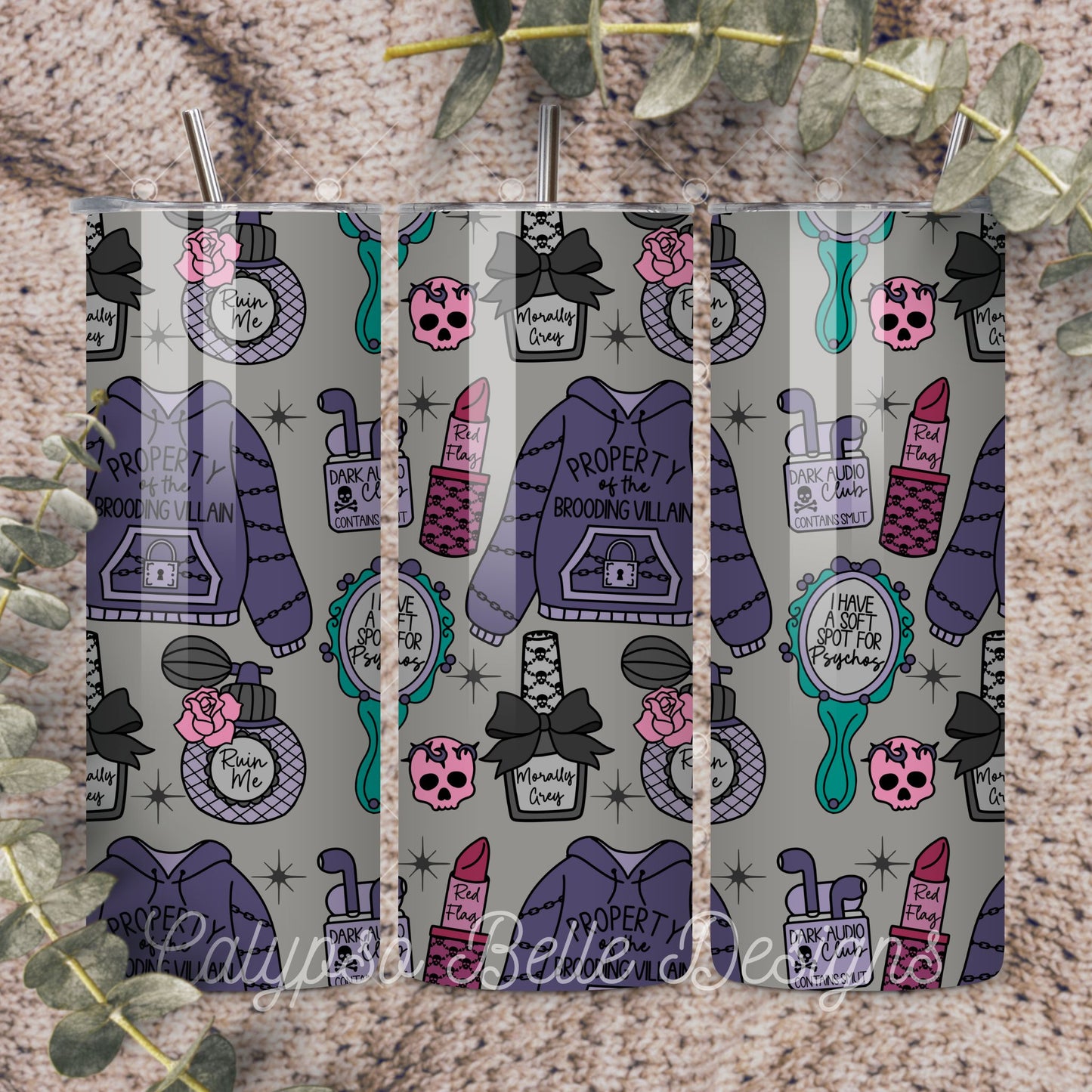 Dark Romance Coquette Seamless Pattern, Bookish Pattern