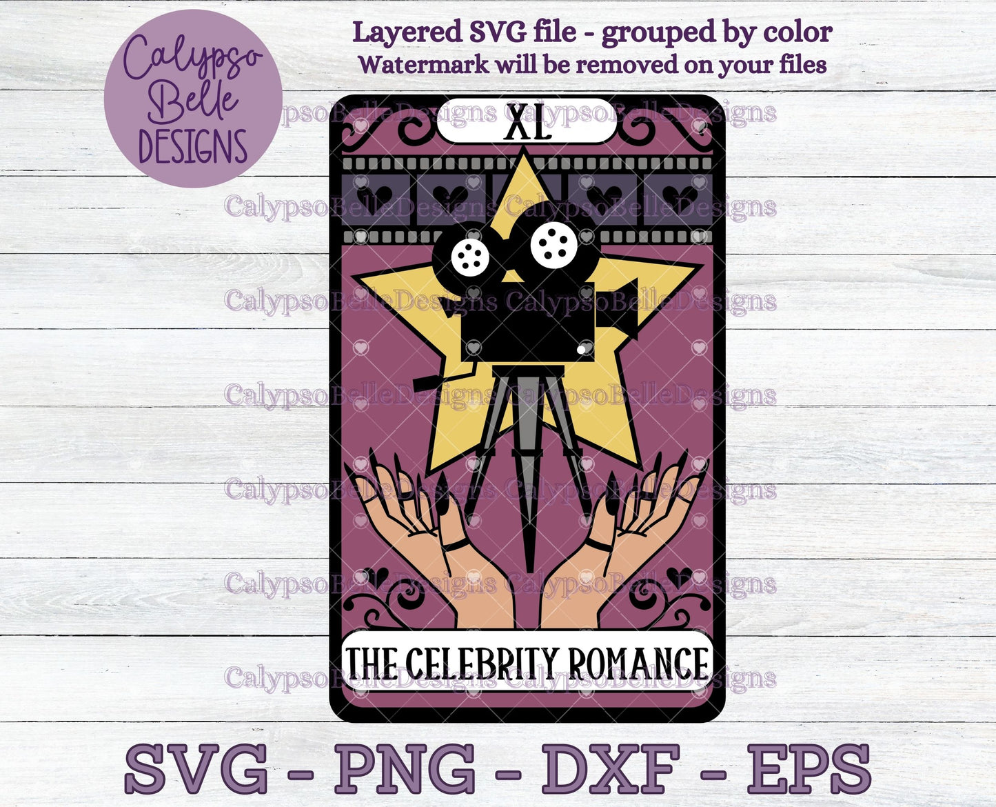 The Celebrity Romance Tarot Card Design