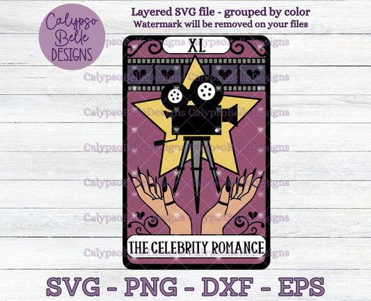 The Celebrity Romance Tarot Card Design