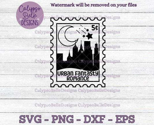 Urban Fantasy Romance, Trope Stamps, Bookish Stamps, Bookish Design