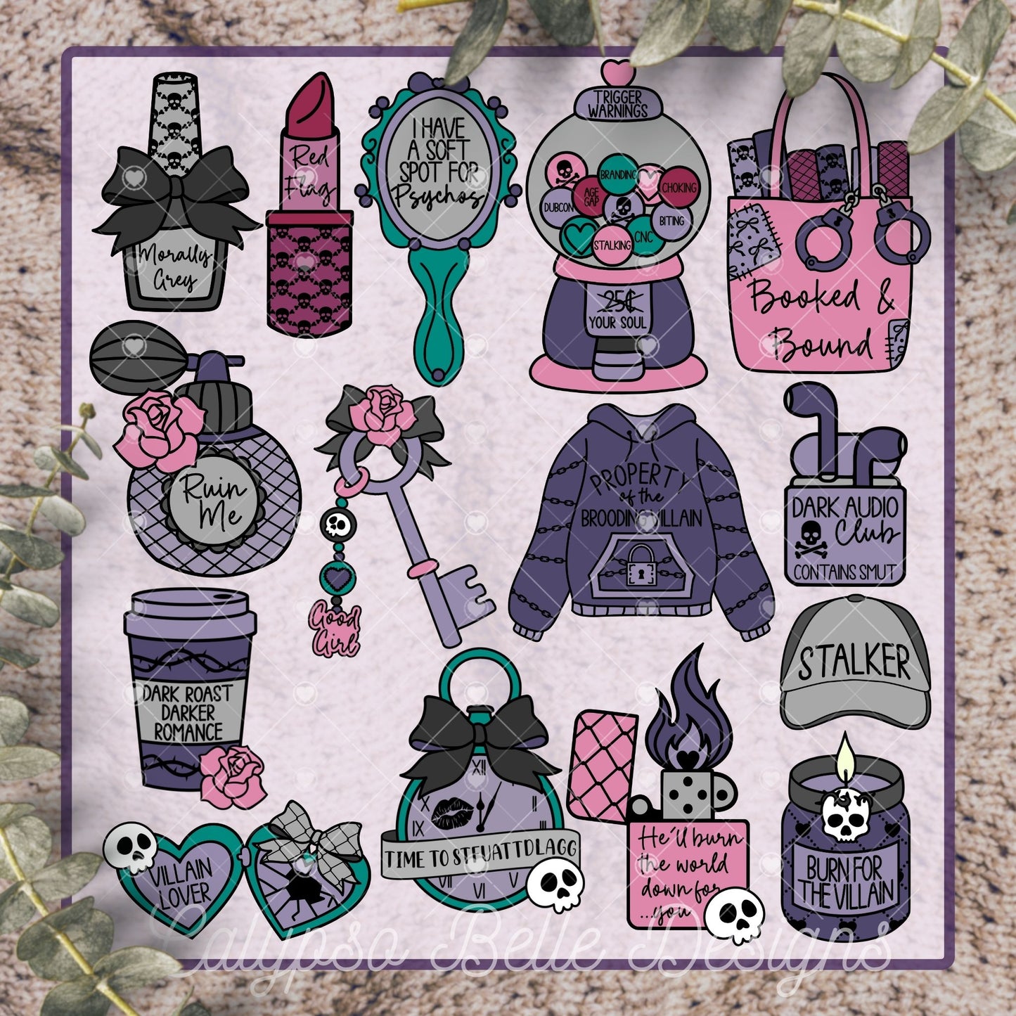 Dark Romance Coquette Bundle, Bookish Bundle