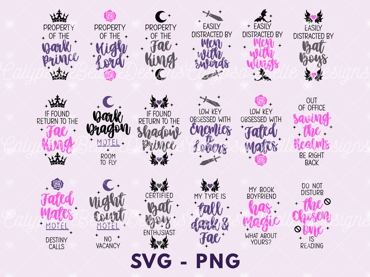 Fantasy Romance Motel Keychain Bundle, Bookish Bundle