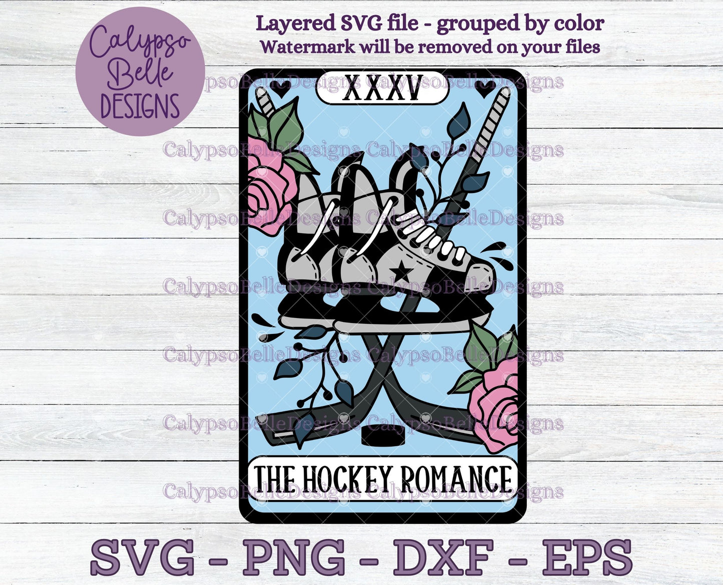 The Hockey Romance Tarot Card Design