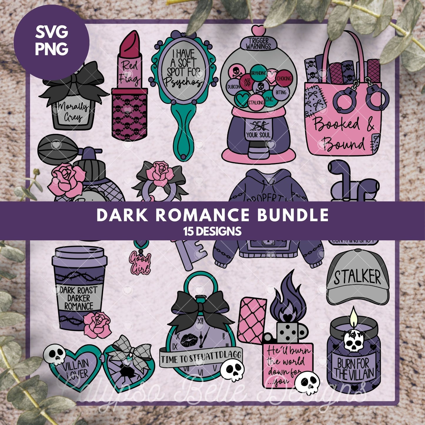 Dark Romance Coquette Bundle, Bookish Bundle