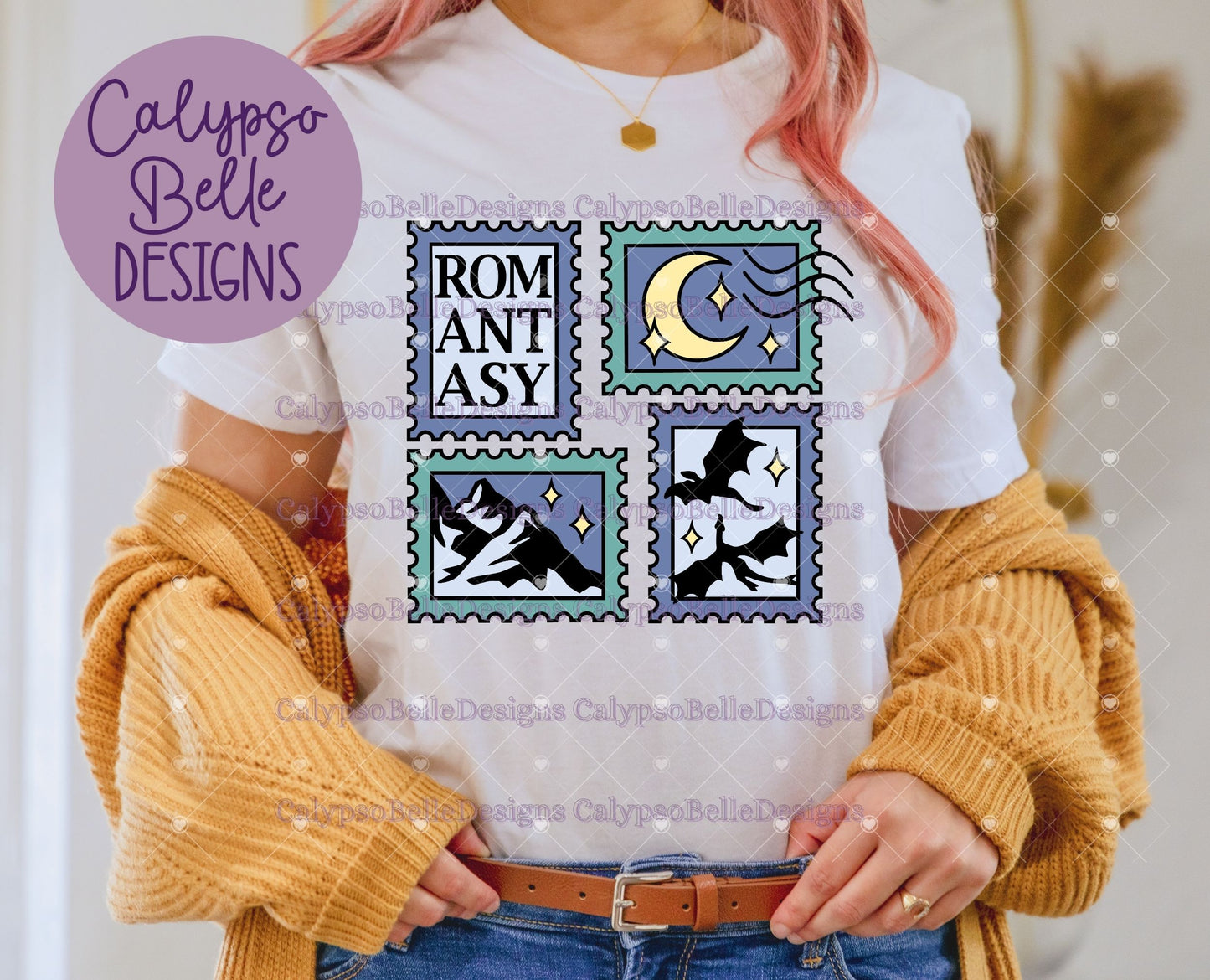 Romantasy Stamps, Bookish Stamps, Bookish Design