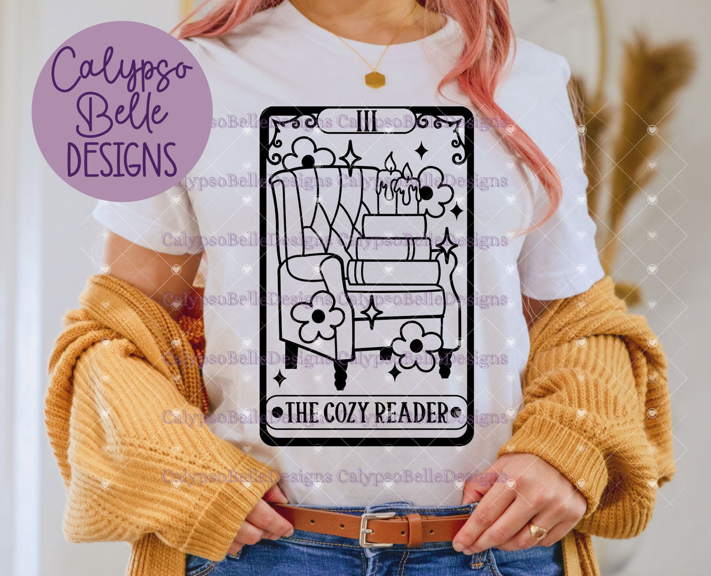 The Cozy Reader, Bookish Tarot Card Design