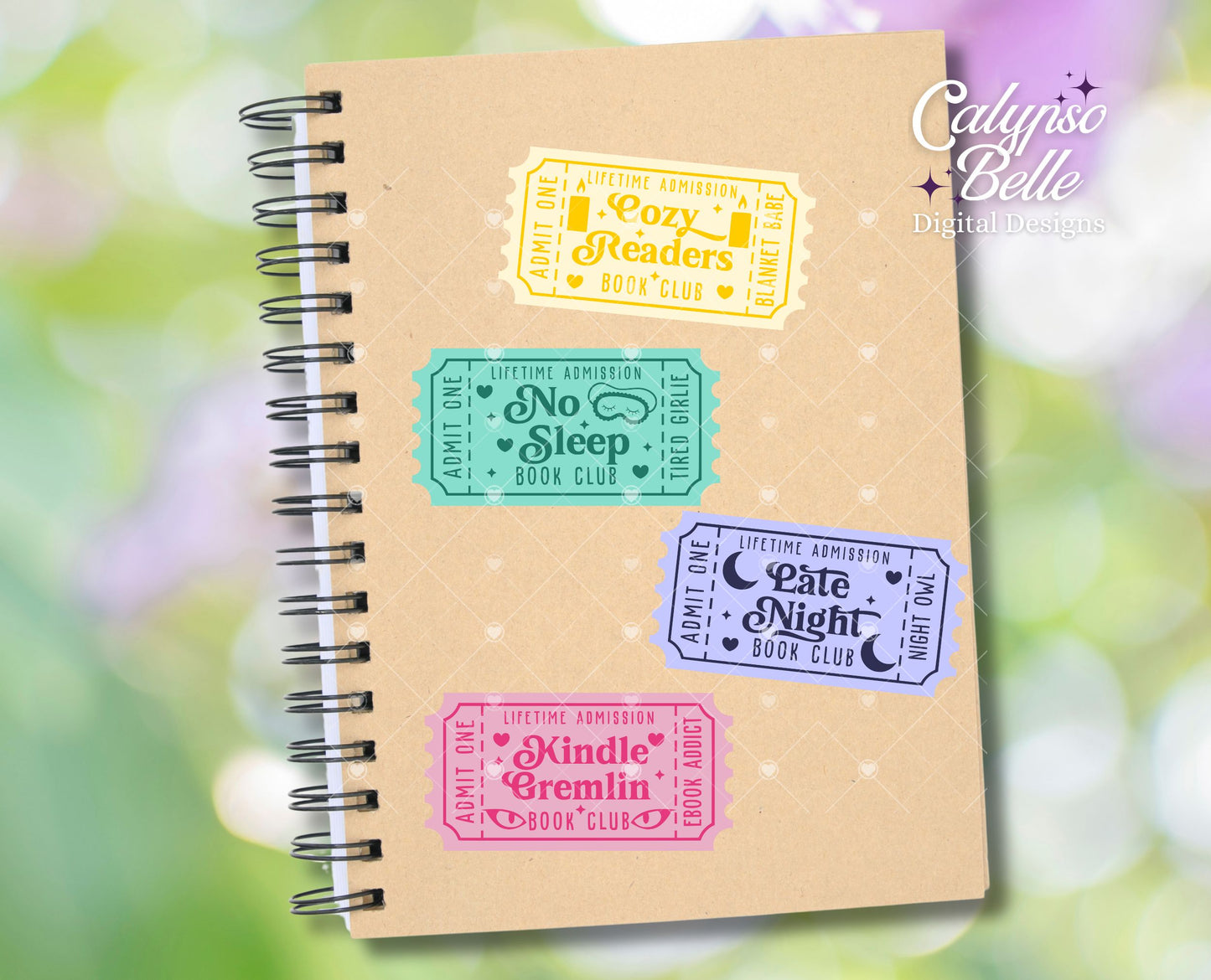 Reader Trope Tickets Bundle, Bookish Bundle