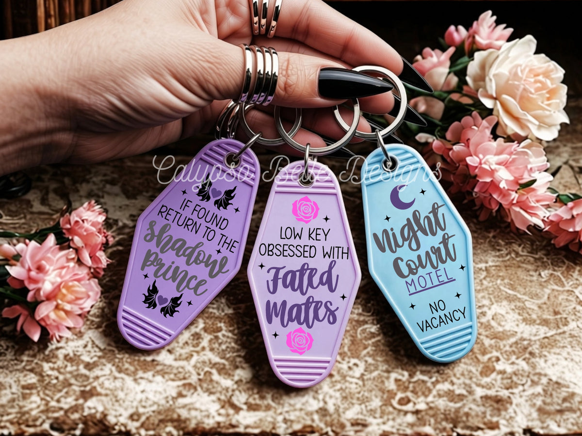 Fantasy Romance Motel Keychain Bundle, Bookish Bundle
