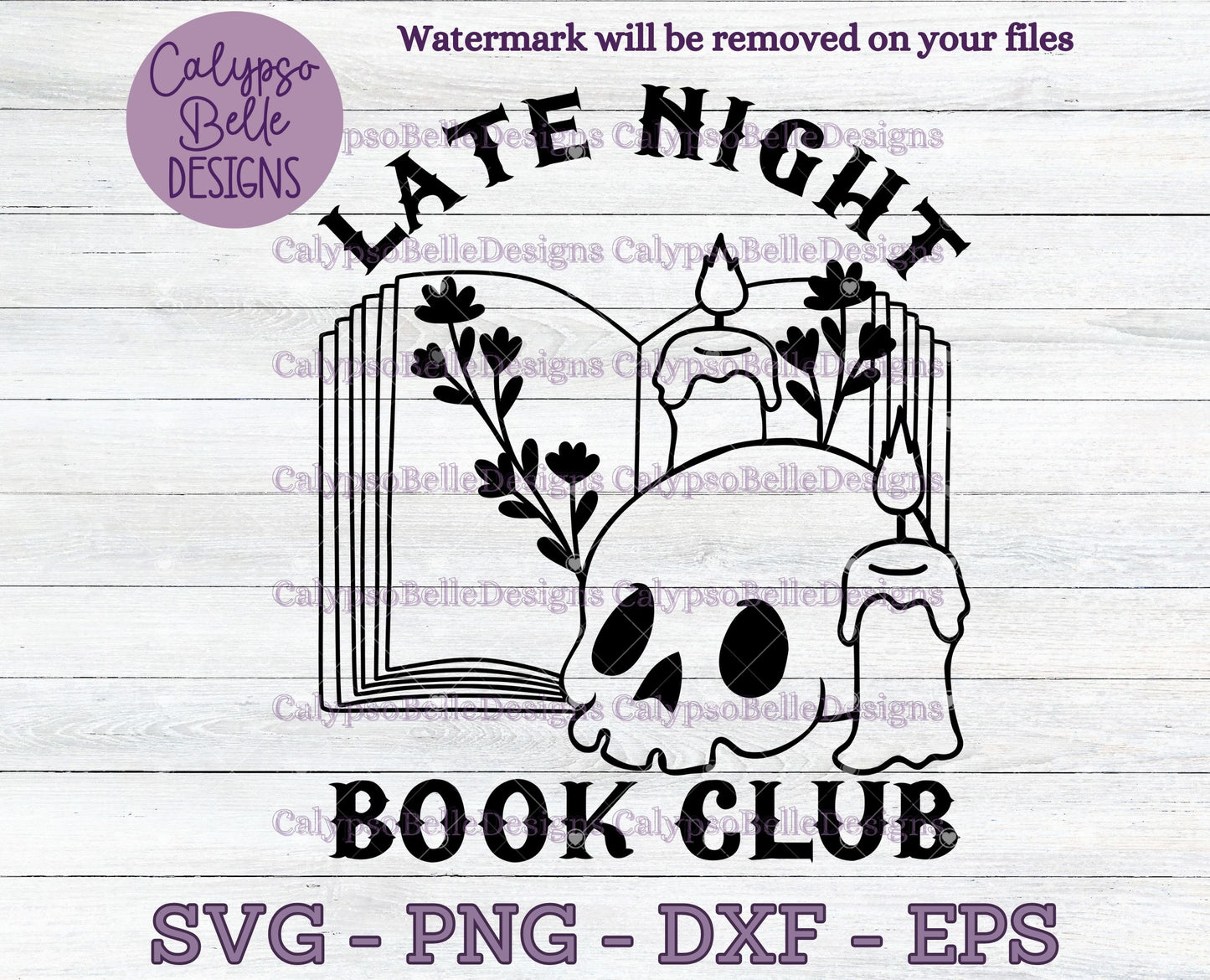 Late Night Book Club Spooky Design