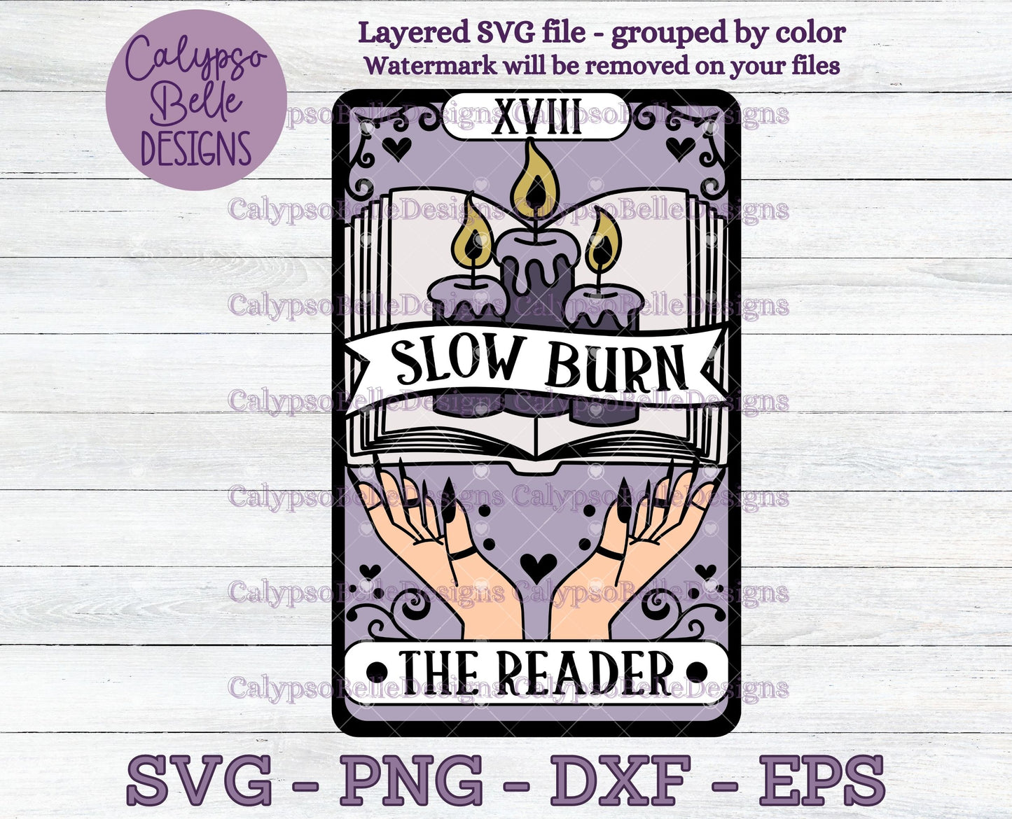 Slow Burn The Reader Tarot Card Design