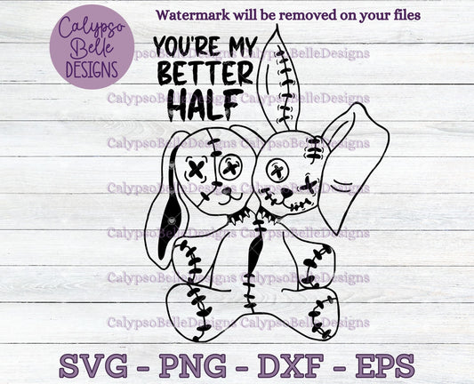 You're My Better Half, Voodoo Bunnies Gothic Emo Design