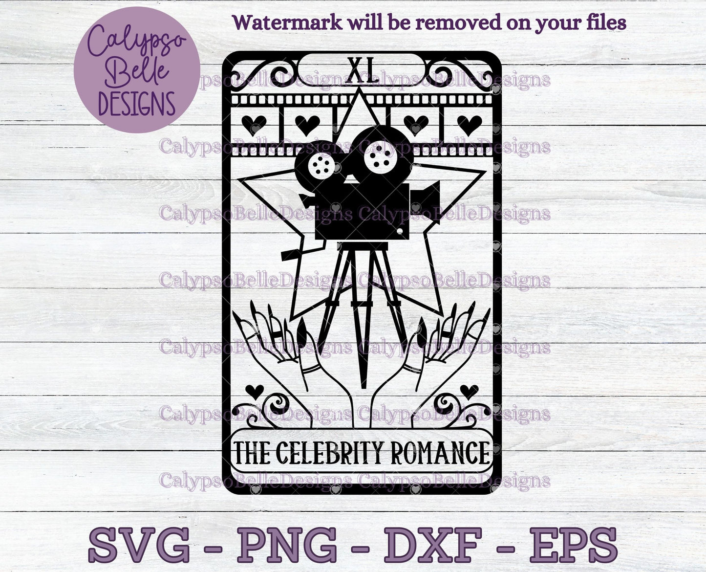 The Celebrity Romance Tarot Card Design