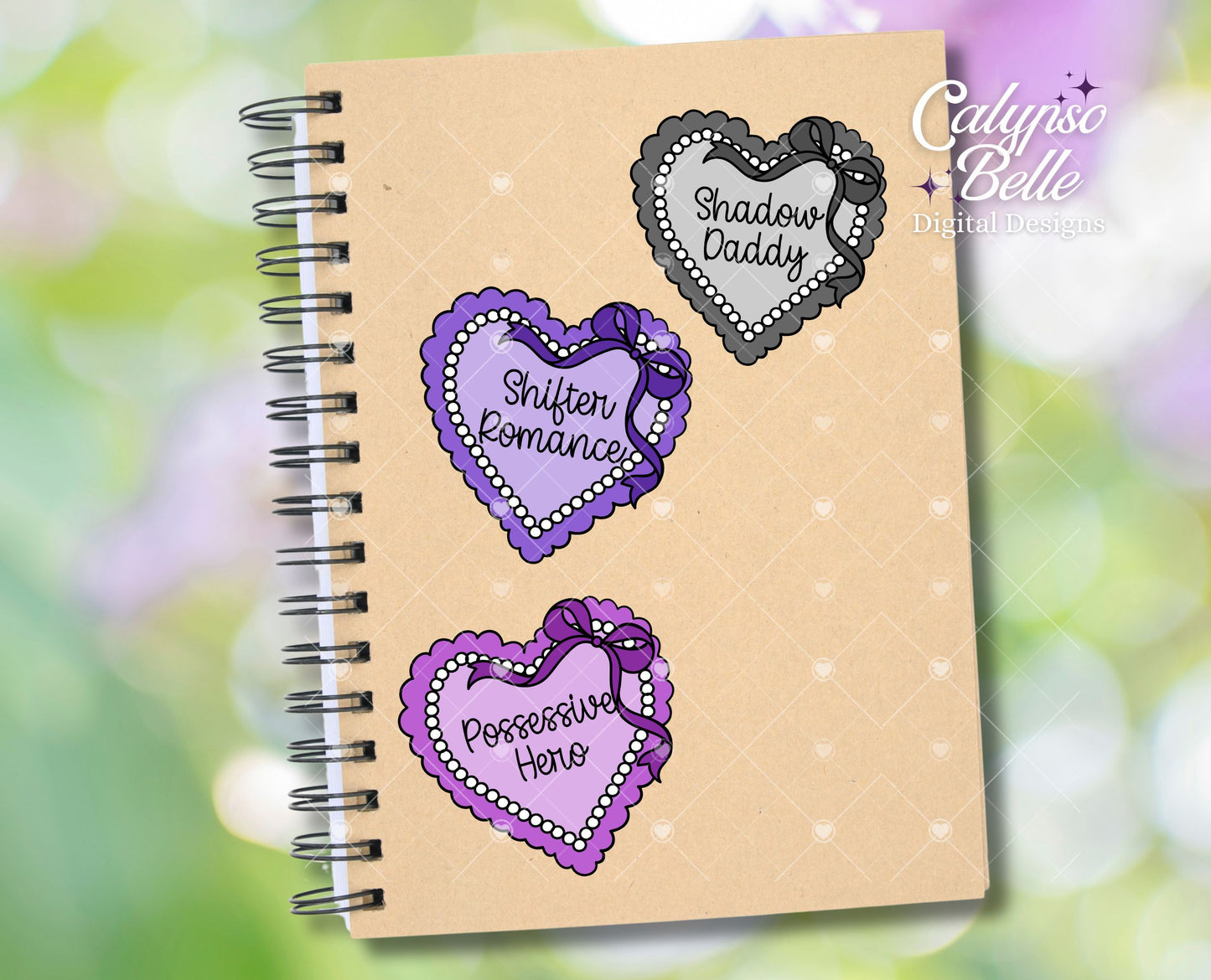 Monster Romance, Trope Coquette Hearts Bundle, Bookish Bundle