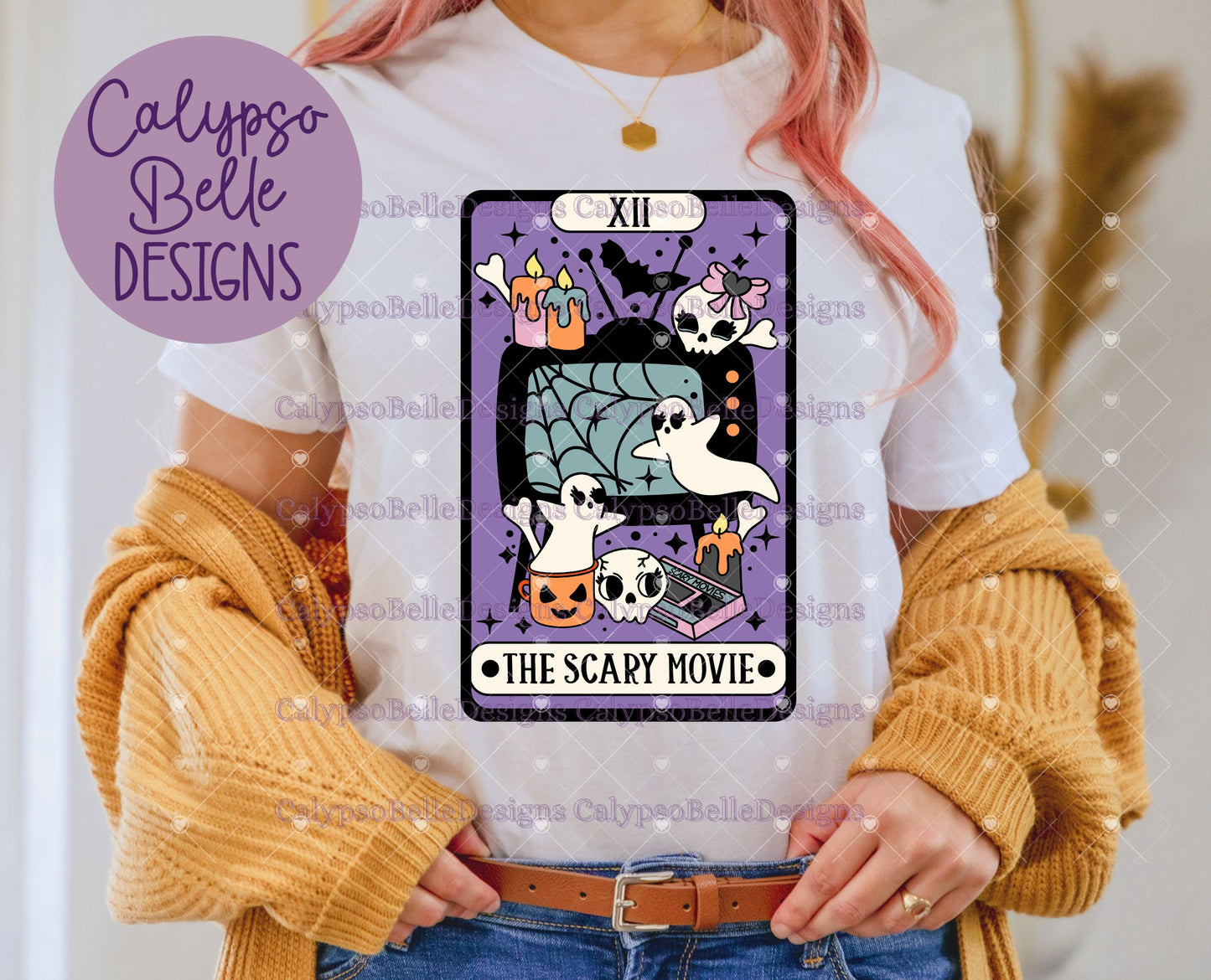 The Scary Movie, Halloween Tarot, Witchy Tarot Card Design