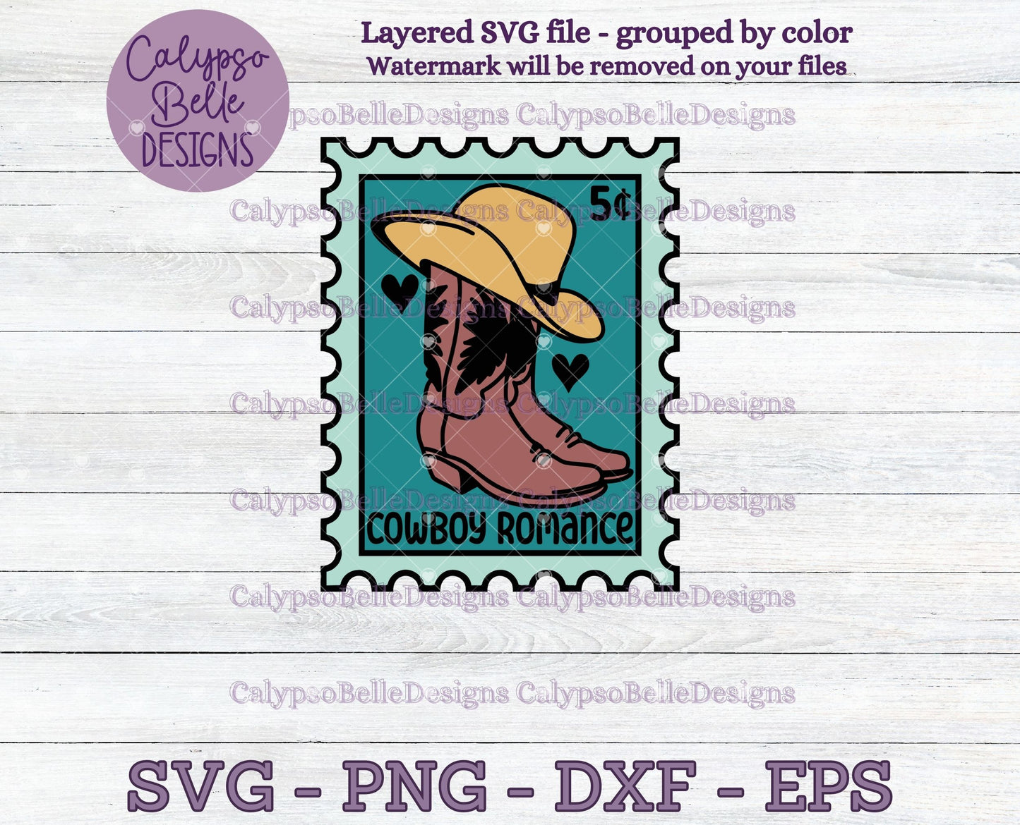 Cowboy Romance, Trope Stamps, Bookish Stamps, Bookish Design