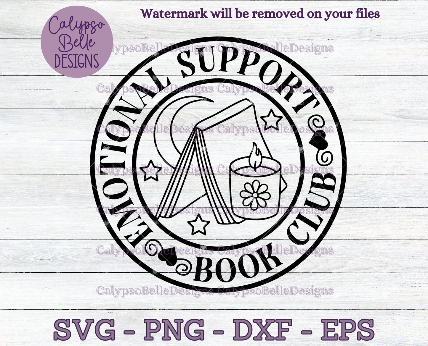 Emotional Support Book Club, Bookish Designs