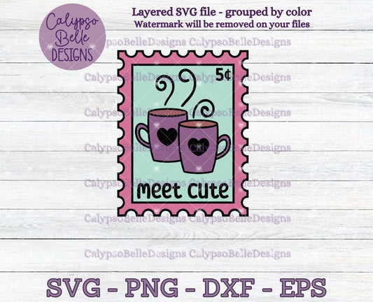 Meet Cute, Trope Stamps, Bookish Stamps, Bookish Design