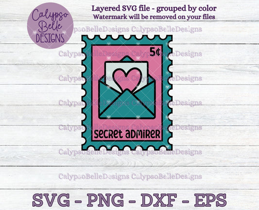 Secret Admirer, Trope Stamps, Bookish Stamps, Bookish Design