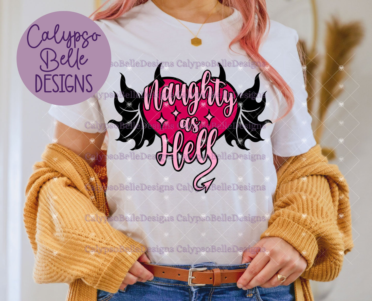 Naughty as Hell, Kinky Bookish Design