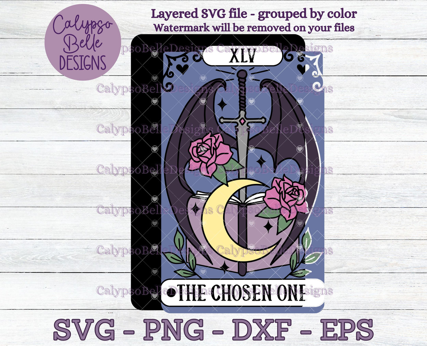 The Chosen One, Fantasy Reader Tarot Card, Bookish Design