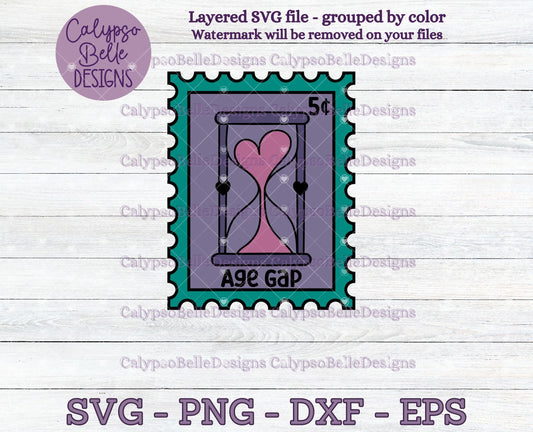 Age Gap, Trope Stamps, Bookish Stamps, Bookish Design