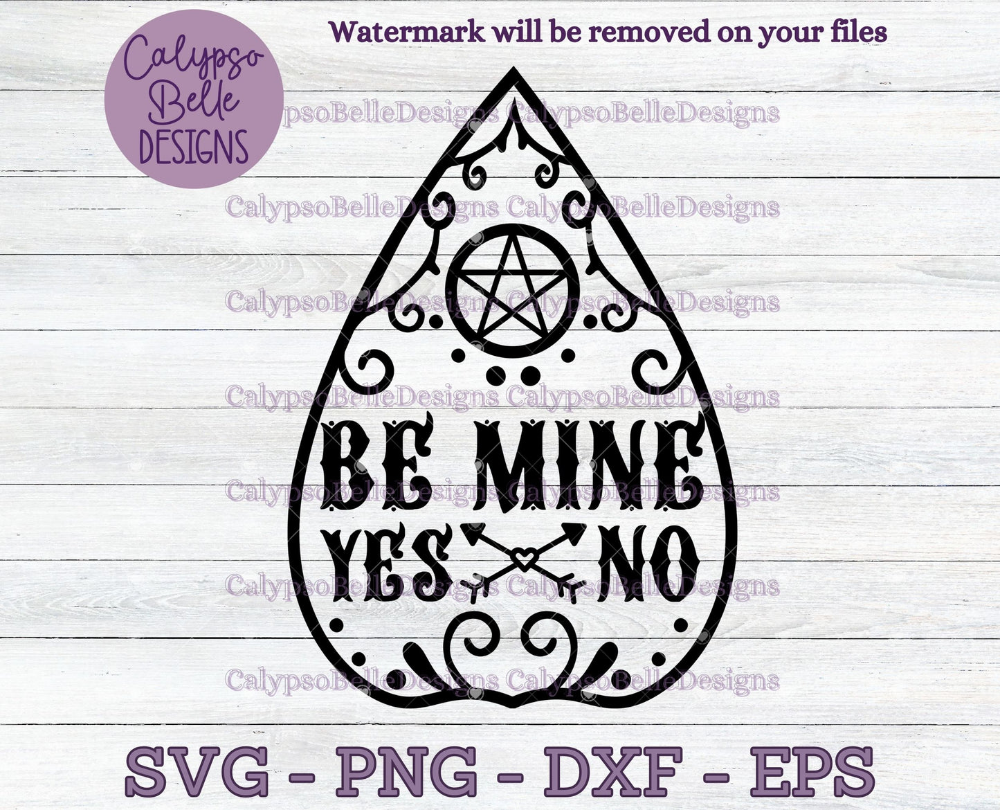 Be Mine, Ouija, Planchette, Valentine, Gothic Emo Design