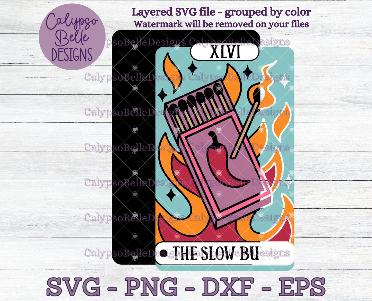 The Slow Burn Tarot Card, Romance Reader, Bookish Design