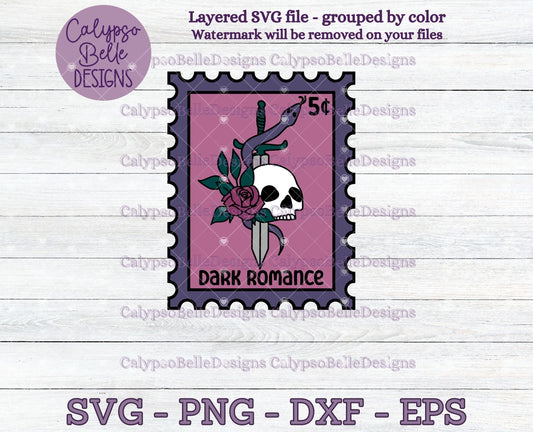 Dark Romance, Trope Stamps, Bookish Stamps, Bookish Design