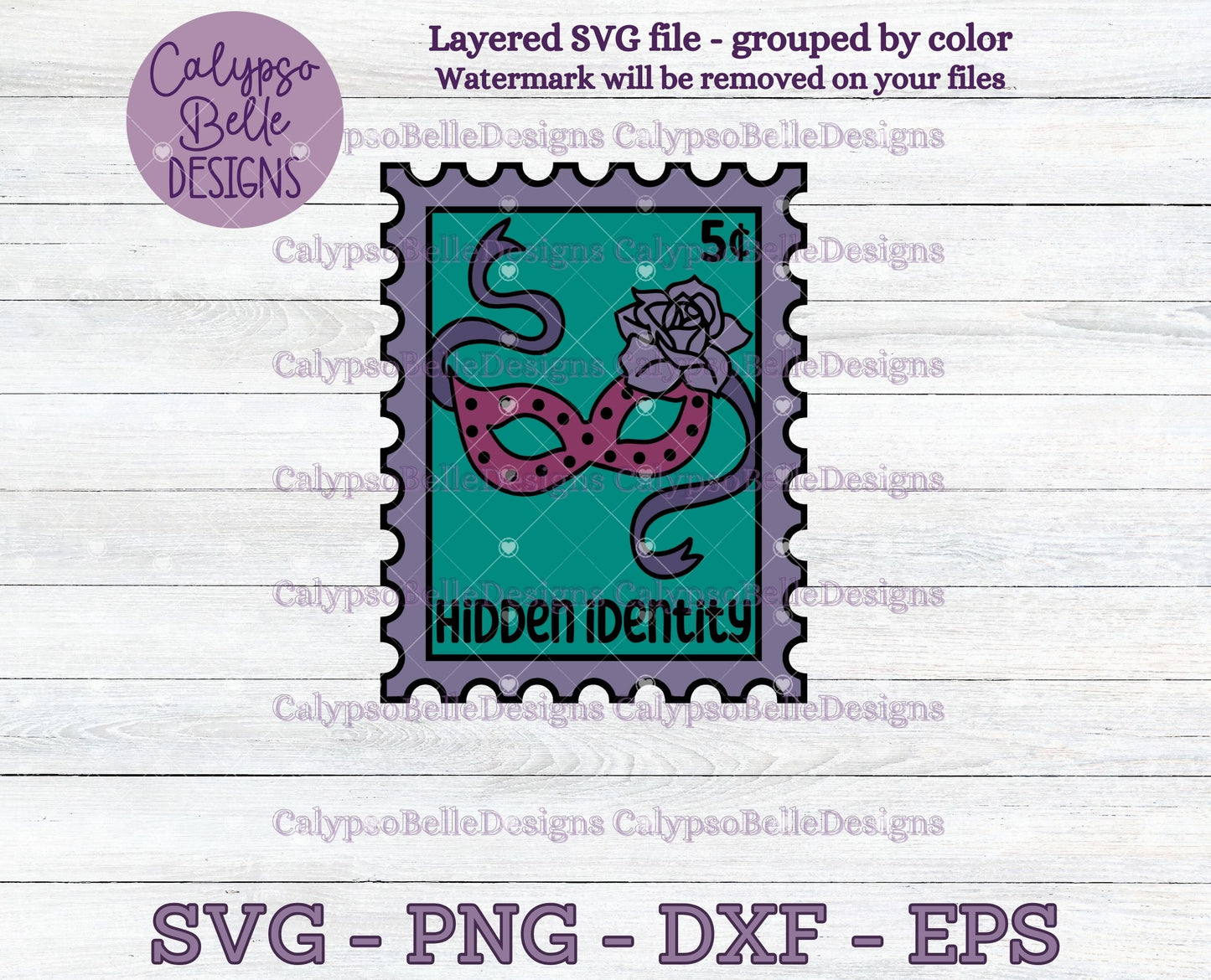 Hidden Identity, Trope Stamps, Bookish Stamps, Bookish Design