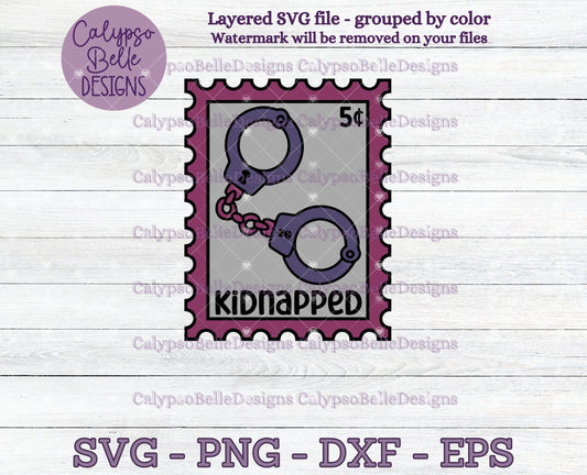 Kidnapped, Trope Stamps, Bookish Stamps, Bookish Design