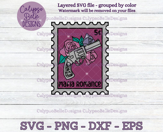 Mafia Romance, Trope Stamps, Bookish Stamps, Bookish Design