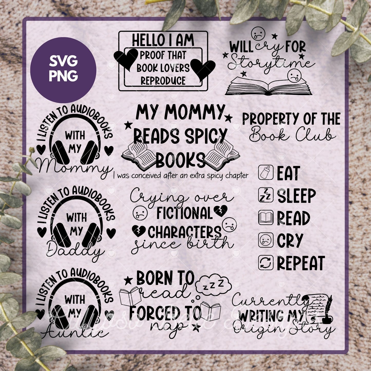 50+ Baby Book Lover, Bookish Bundle, Bookish Designs