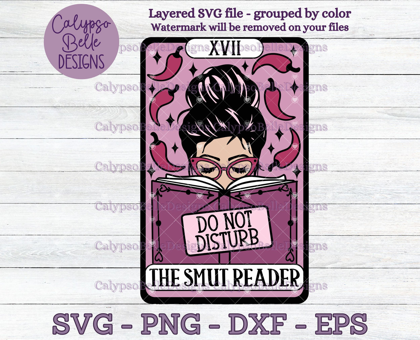 The Smut Reader Tarot Card, Bookish Design