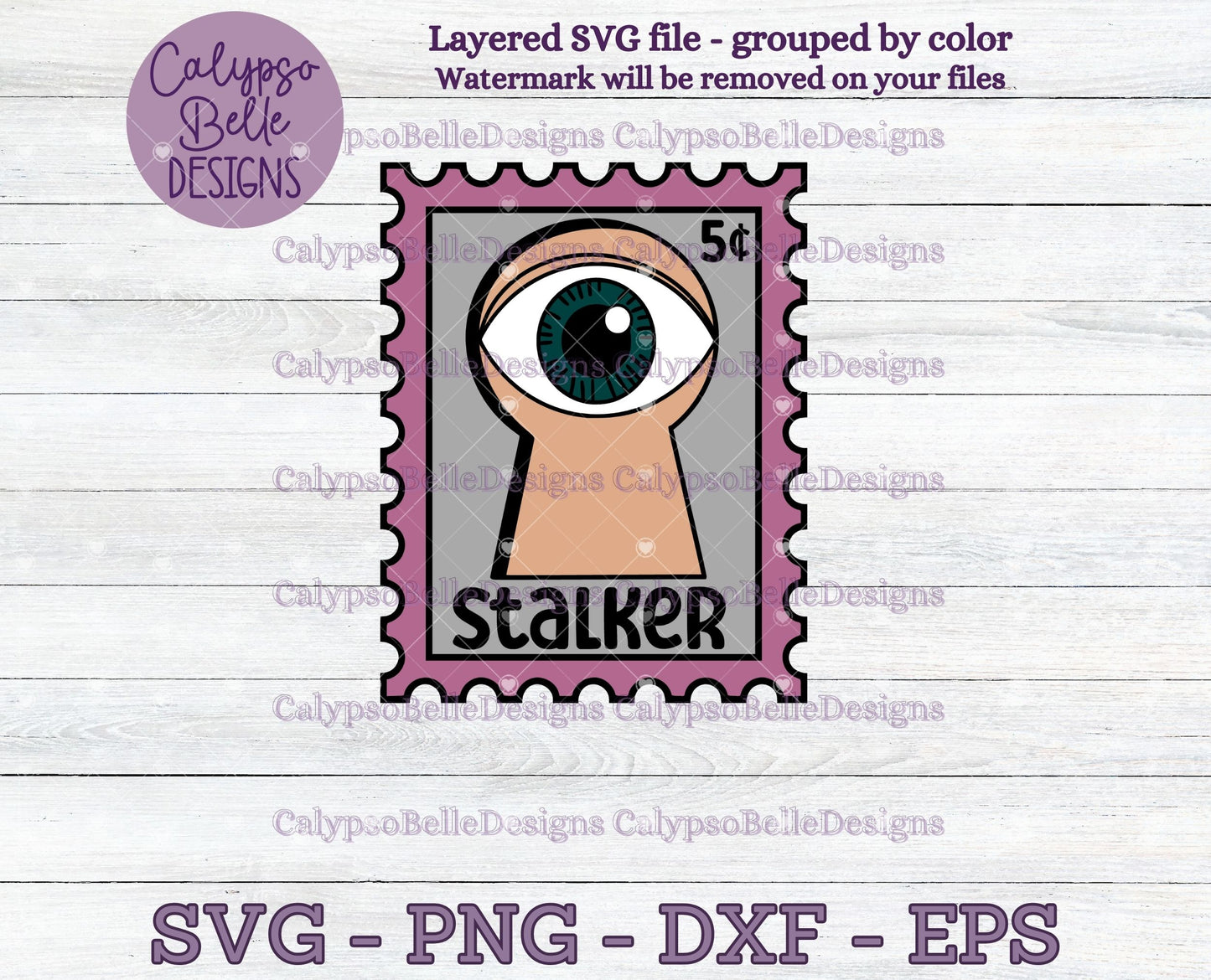 Stalker, Trope Stamps, Bookish Stamps, Bookish Design