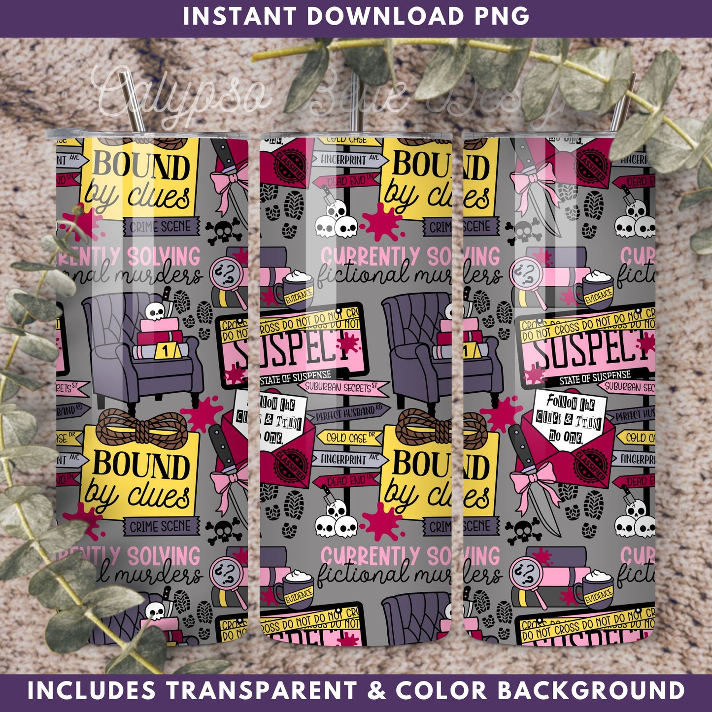 Thriller Reader Seamless Pattern, Bookish Pattern