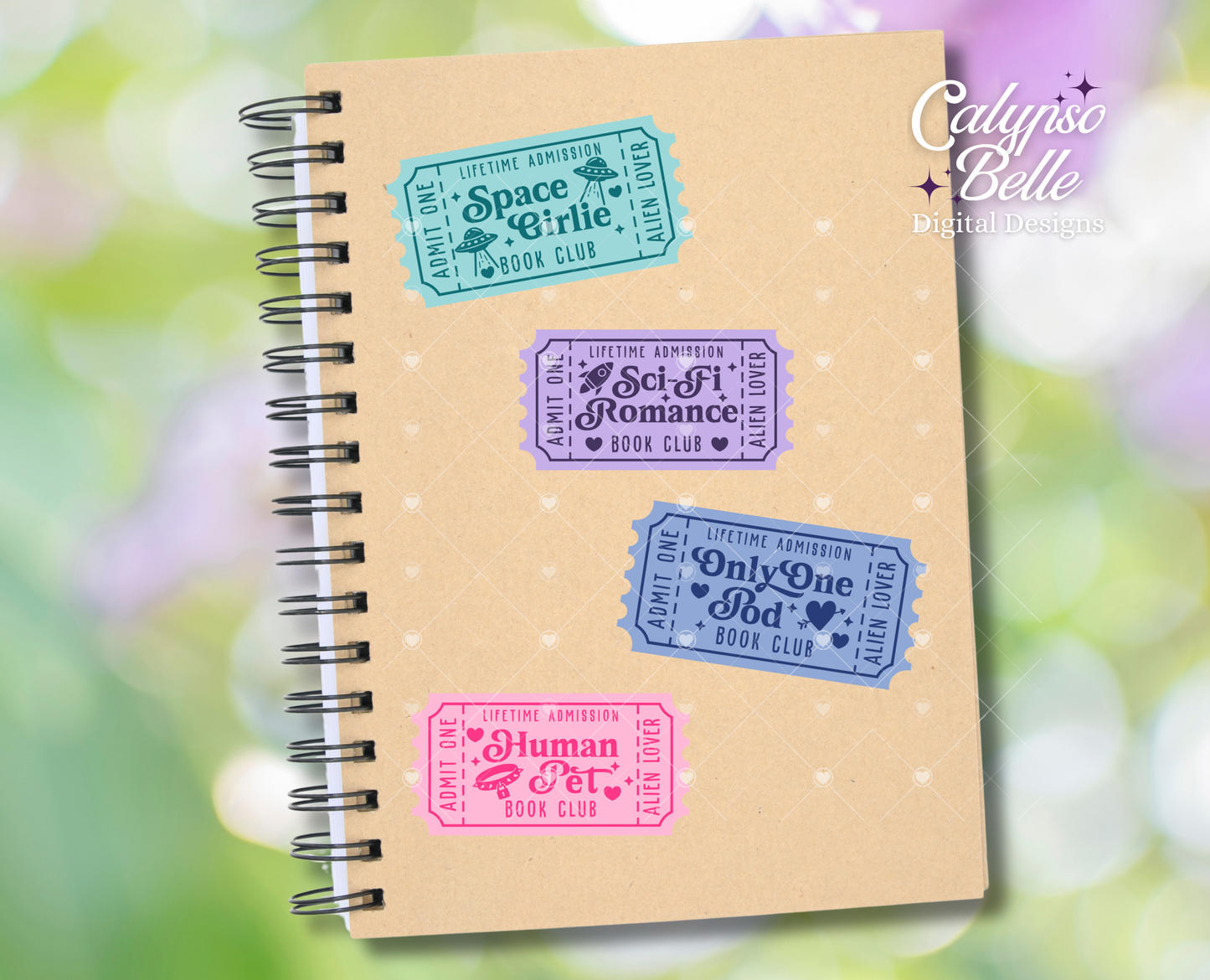 Sci Fi Romance Trope Tickets Bundle, Bookish Bundle