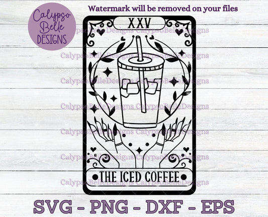 The Iced Coffee Tarot Card Design