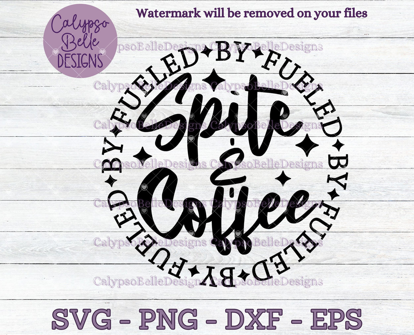 Fueled by Spite and Coffee, Sarcastic Quirky Design