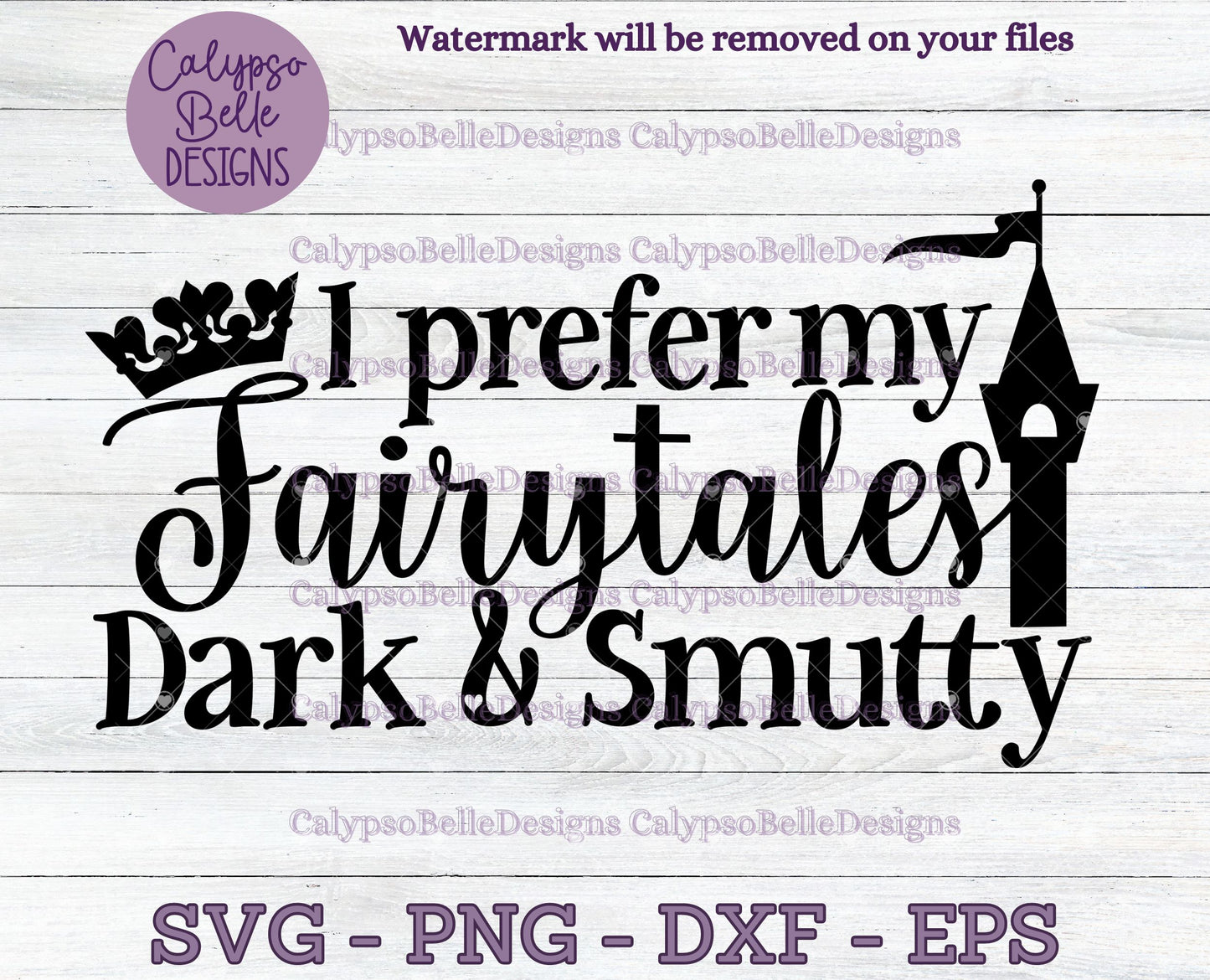 I Prefer my Fairytales Dark & Smutty, Bookish Design