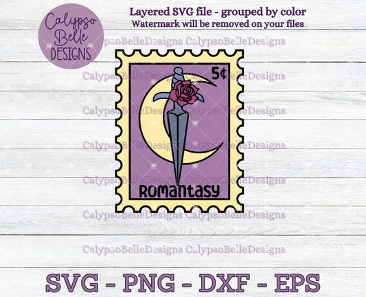 Romantasy, Trope Stamps, Bookish Stamps, Bookish Design