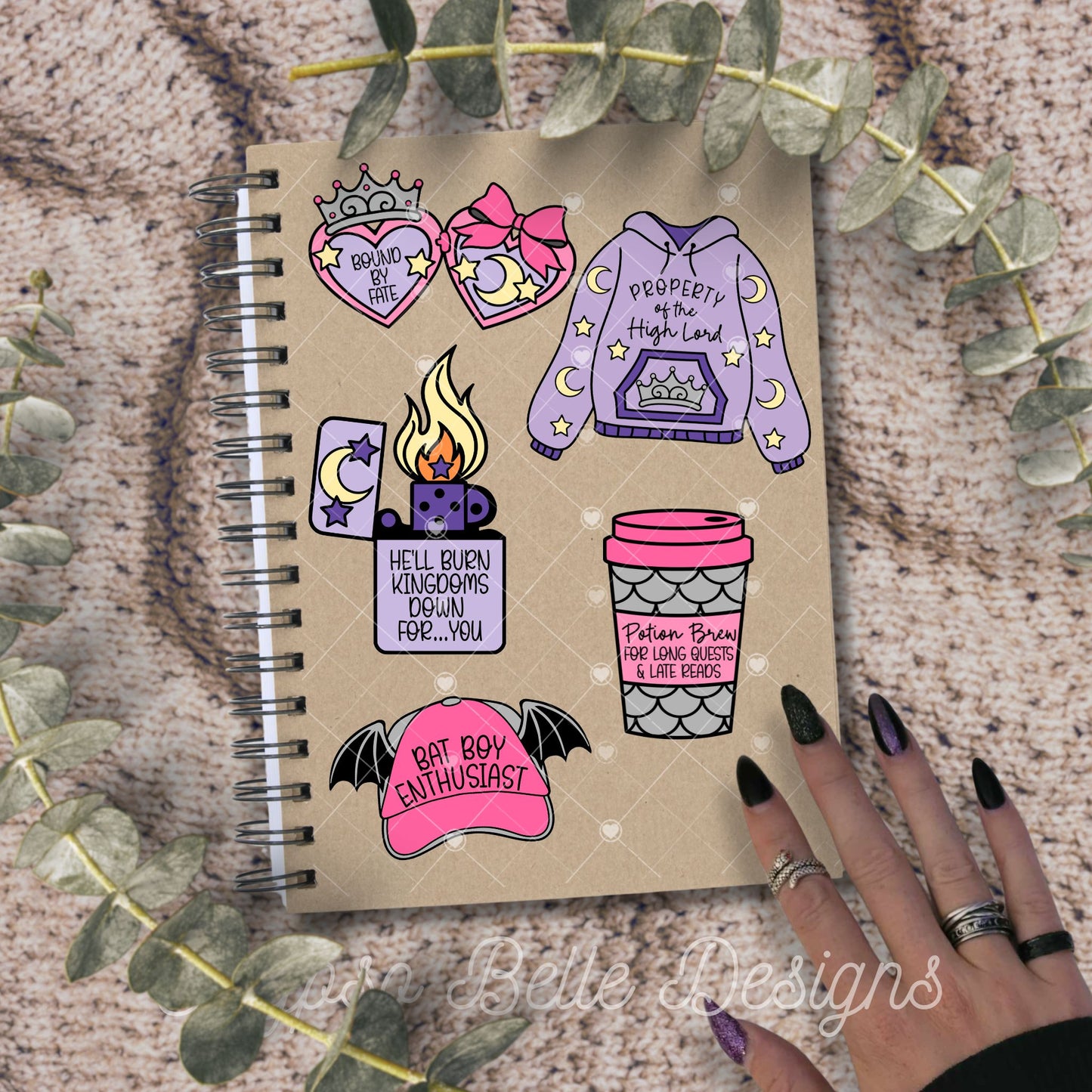 Fantasy Romance Coquette Bundle, Bookish Bundle