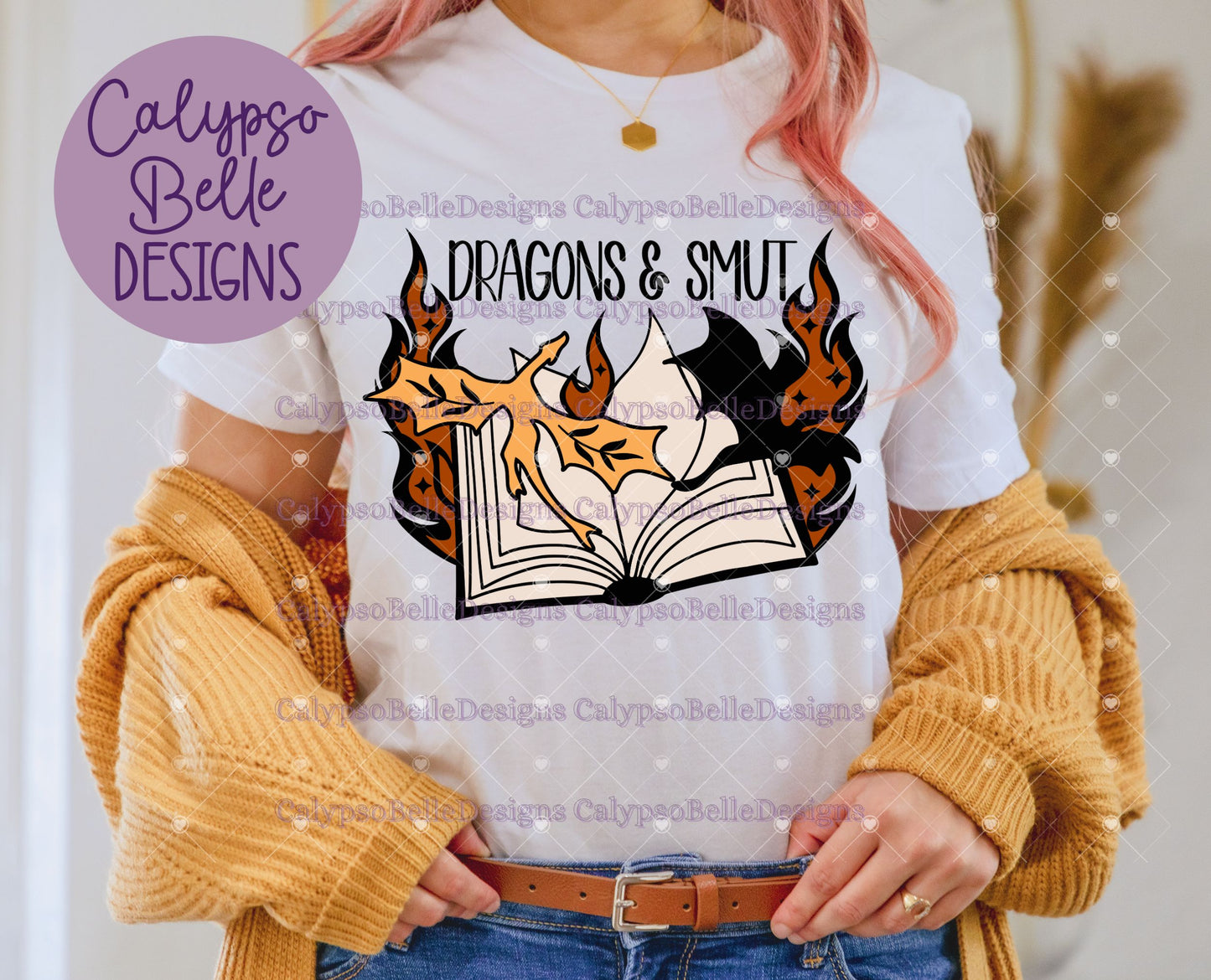 Dragons & Smut, Fantasy Reader, Romantasy Bookish Design