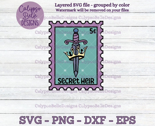 Secret Heir, Trope Stamps, Bookish Stamps, Bookish Design